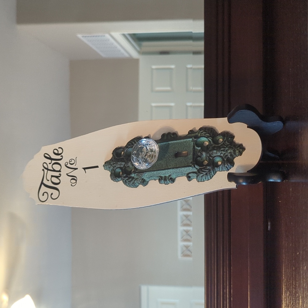 Wedding centerpiece table numbers